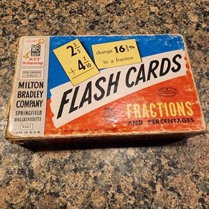 1957 Milton Bradley Co Flash Cards